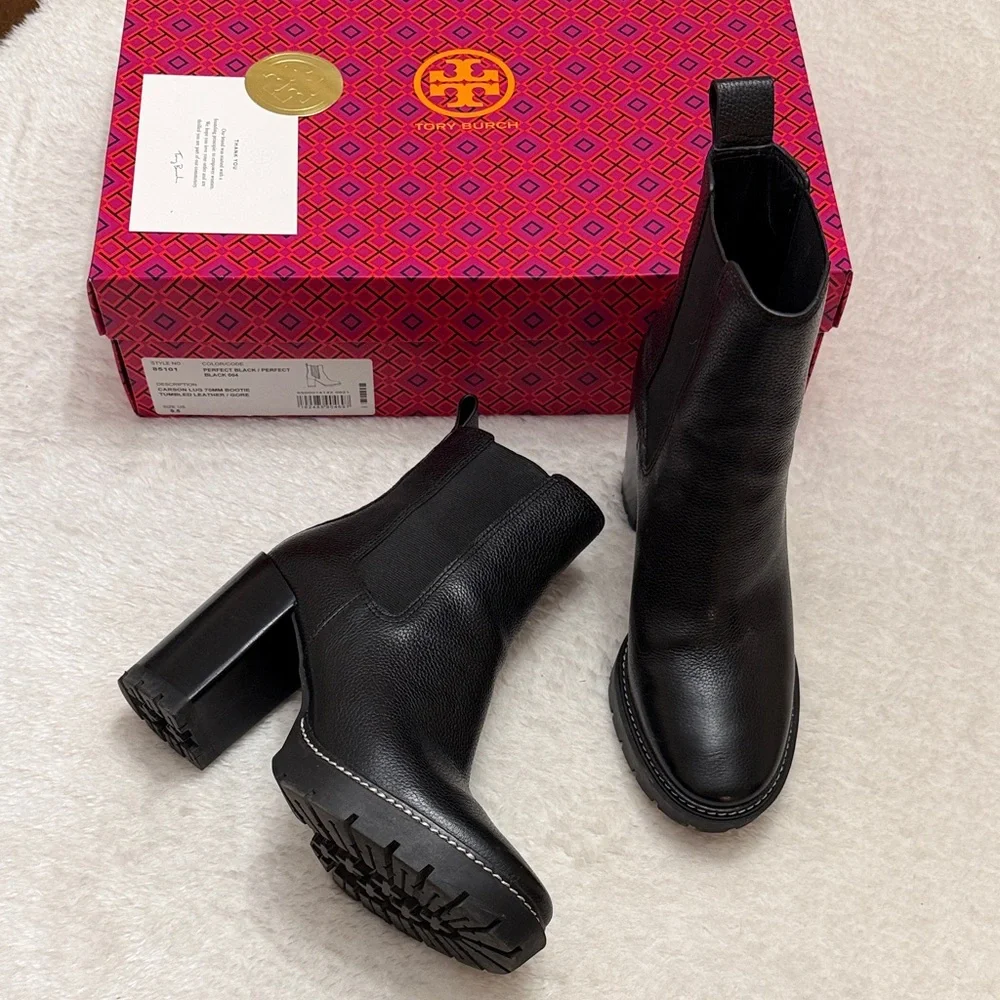 Tory Burch Carson Lug-Sole Ankle Boot